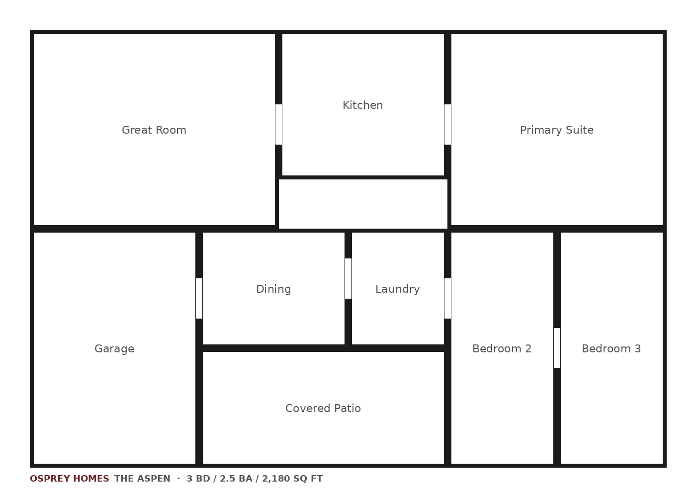 The Aspen floor plan
